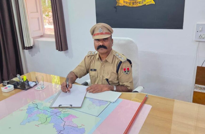नव नियुक्त डीवाईएसपी शंकरलाल मसूरिया ने संभाला कार्यभार