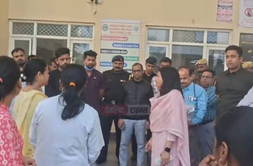 देवरिया मेडिकल कॉलेज में बढ़ा तनाव