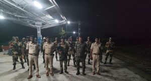 विधानसभा चुनाव से पहले पोठिया में कड़ी सुरक्षा