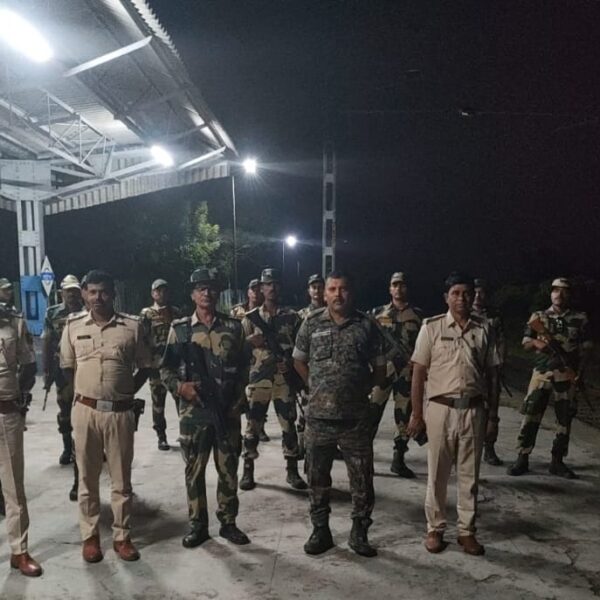 विधानसभा चुनाव से पहले पोठिया में कड़ी सुरक्षा