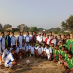 पदमा रोमी मैदान में मीडिया और प्रशासन के बीच मैत्रीपूर्ण फुटबॉल मैच आयोजित